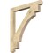 Ekena Millwork Merced Craftsman Rough Sawn Bracket, Douglas Fir, 4"W x 42"D x 48"H BKT04X42X48MRC04RDF - alternate 1